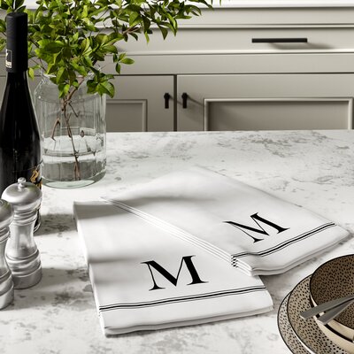 Tea Kitchen Towels   Monogram Towel (Set Of 2) 